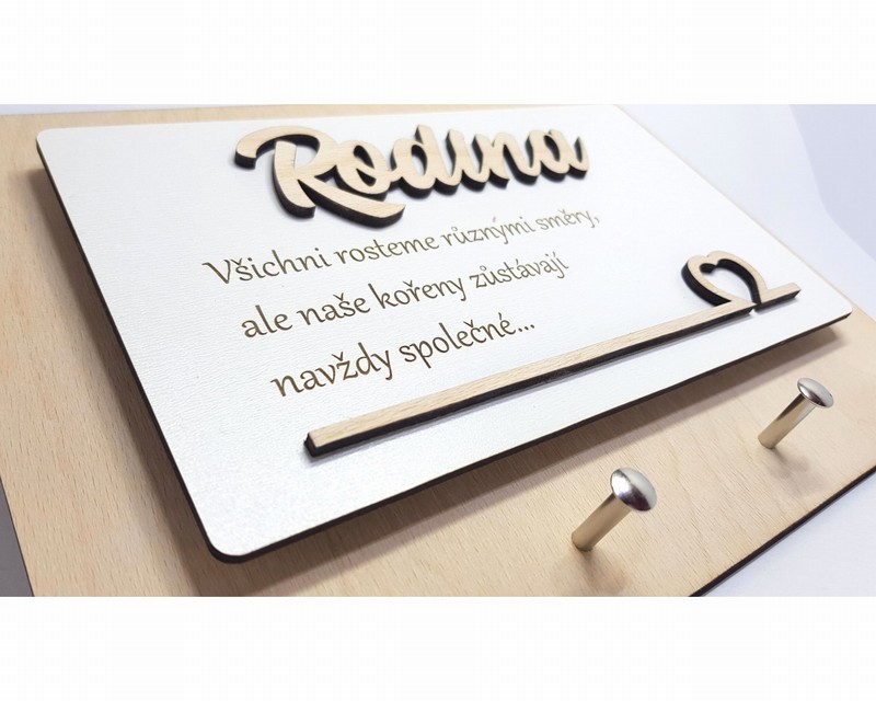 Věšák na klíče Rodina